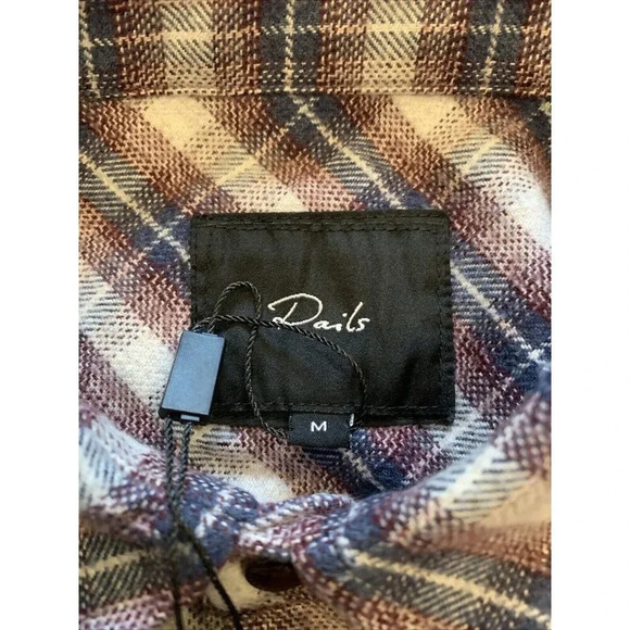 Rails Men's Purple Plaid Long Sleeve Button Front Forrest Shirt Medium NWT - Picture 6 of 11